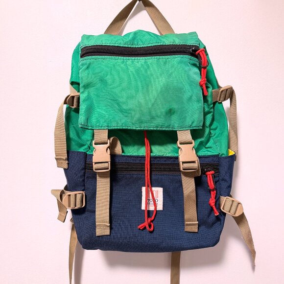 Topo Designs Rover Backpack – Green & Blue (Rare Colorway) - Picture 1 of 4